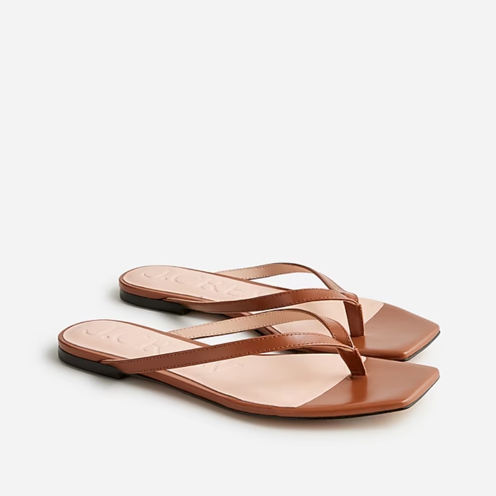 J.Crew Capri thong sandals in leather